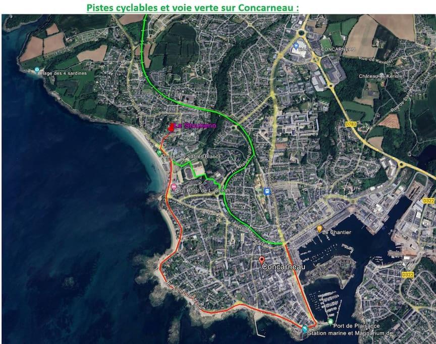 Le Stoubenn, Raffine Et Chaleureux Apartment Concarneau Bagian luar foto